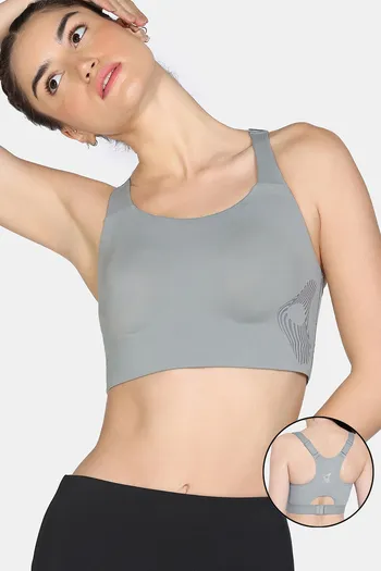 Buy Zelocity High Impact Moisture Wicking Sports Bra - Wild Dove
